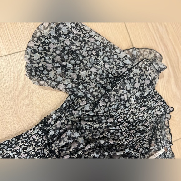 Free people Beatrice smocked floral top size xs - Picture 4 of 7